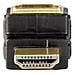 HDMI M / F 90° HDMI HDMI Nero cavo di interfaccia e adattatore - Foto miniatura 1